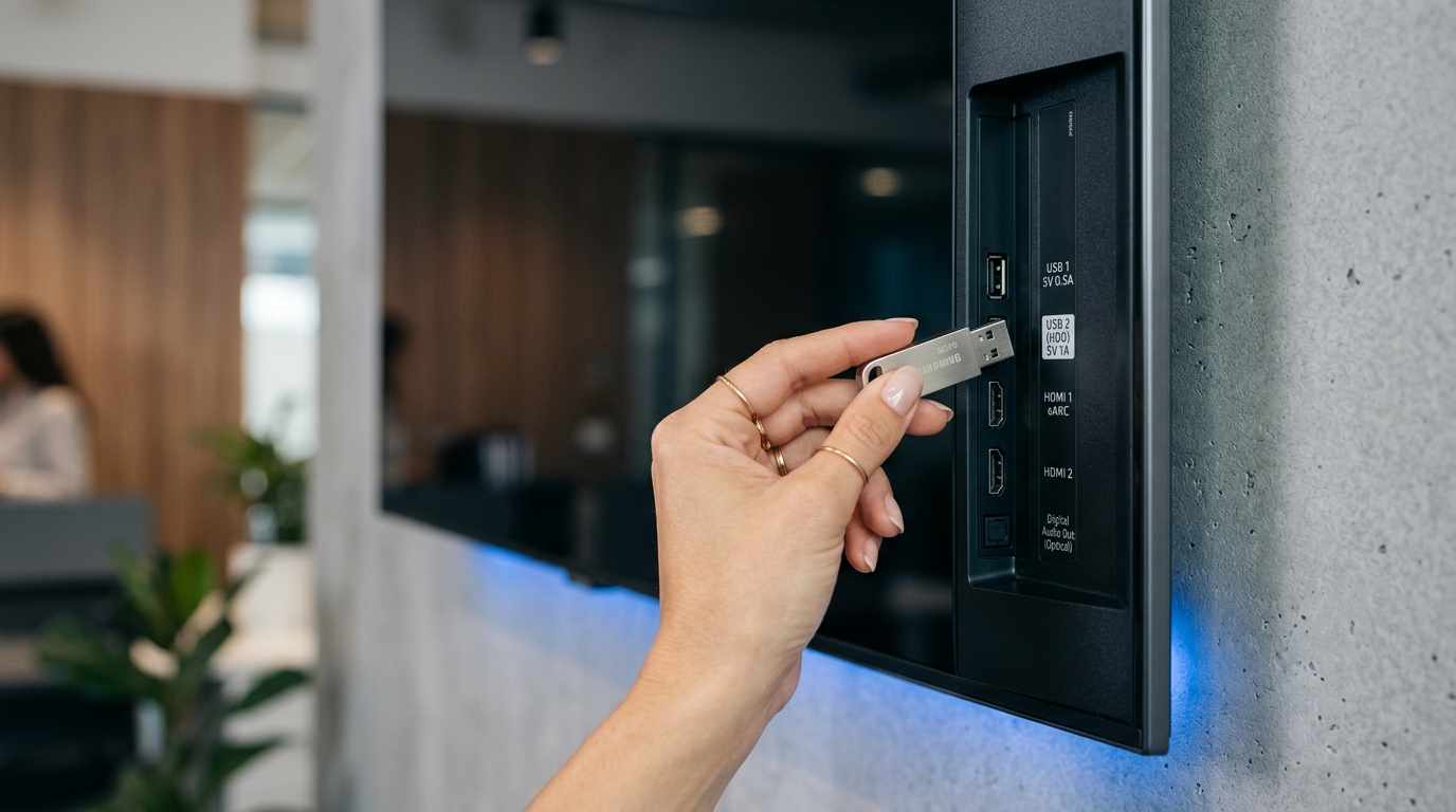 Paso 2: Conectar Pendrive al TV